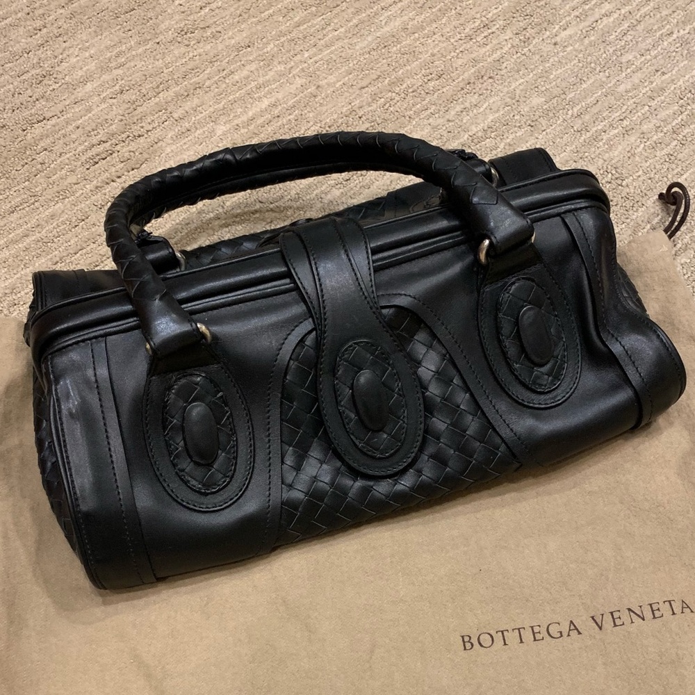 Bottega Veneta “doctor” tote bag in black leather